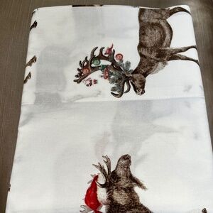 Pottery Barn Christmas Reindeer Pillowcases